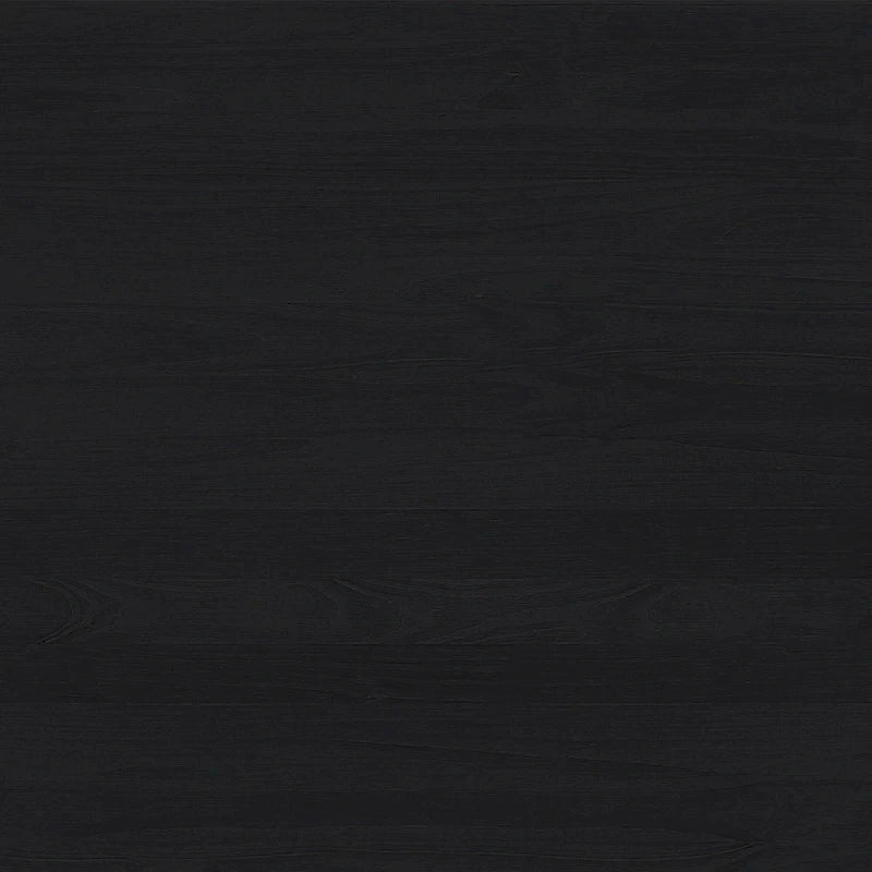 Cama Queen con dosel minimalista de pino negro/natural, 2 personas