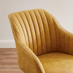 Sillón clásico giratorio multicolor con patas de madera, para 1 persona