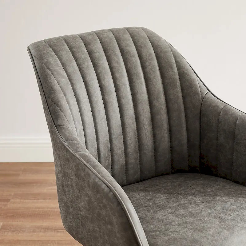 Sillón clásico giratorio multicolor con patas de madera, para 1 persona
