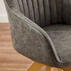 Sillón clásico giratorio multicolor con patas de madera, para 1 persona