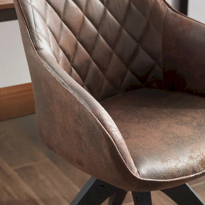 Sillón clásico giratorio multicolor con patas de madera, para 1 persona