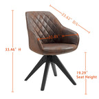 Sillón clásico giratorio multicolor con patas de madera, para 1 persona