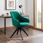 Sillón clásico giratorio multicolor con patas de madera, para 1 persona
