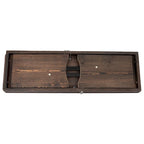 Banco rústico plegable de granja de pino macizo antiguo de 40 x 12