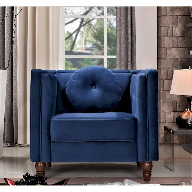 Sillón de terciopelo machacado, capitoné, gris/negro/marfil/azul/rosa/verde, 1 plaza
