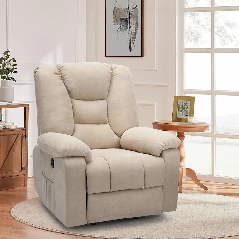 Sillón reclinable elevador eléctrico AECOJOY para adultos mayores con masaje y puerto de carga USB