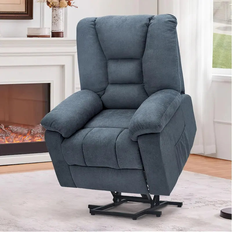 Sillón reclinable elevador eléctrico AECOJOY para adultos mayores con masaje y puerto de carga USB