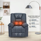Sillón reclinable elevador eléctrico AECOJOY para adultos mayores con masaje y puerto de carga USB