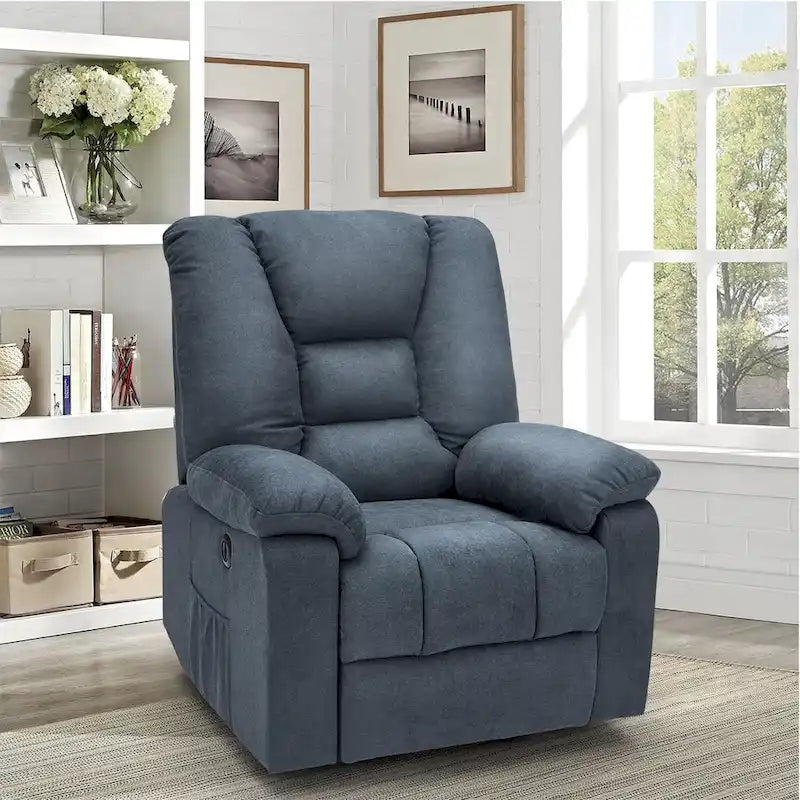 Sillón reclinable elevador eléctrico AECOJOY para adultos mayores con masaje y puerto de carga USB