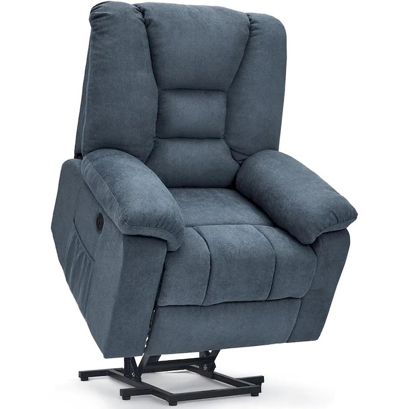 Sillón reclinable elevador eléctrico AECOJOY para adultos mayores con masaje y puerto de carga USB