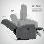 Sillón reclinable elevador eléctrico AECOJOY para adultos mayores con masaje y puerto de carga USB