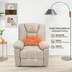 Sillón reclinable elevador eléctrico AECOJOY para adultos mayores con masaje y puerto de carga USB