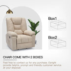 Sillón reclinable elevador eléctrico AECOJOY para adultos mayores con masaje y puerto de carga USB