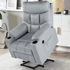 Sillón reclinable elevador eléctrico AECOJOY para adultos mayores con masaje y puerto de carga USB
