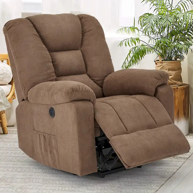 Sillón reclinable elevador eléctrico AECOJOY para adultos mayores con masaje y puerto de carga USB