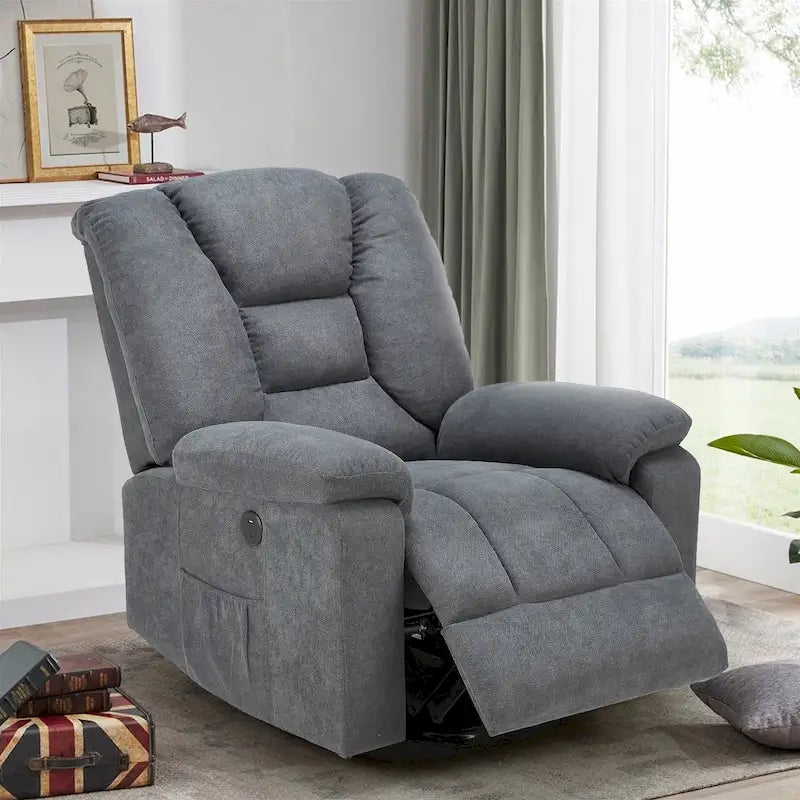 Sillón reclinable elevador eléctrico AECOJOY para adultos mayores con masaje y puerto de carga USB