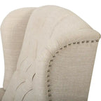 Sillón reclinable tapizado multicolor con respaldo reclinable, juego de 2