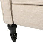 Sillón reclinable tapizado multicolor con respaldo reclinable, juego de 2