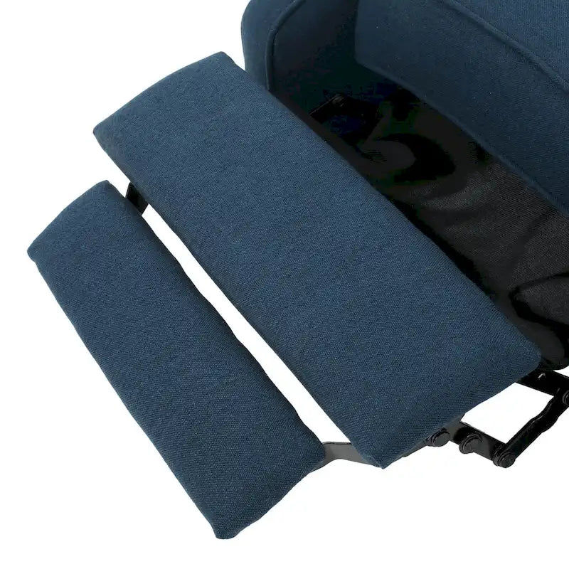 Sillón reclinable tapizado multicolor con respaldo reclinable, juego de 2