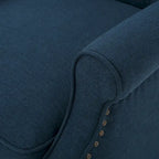 Sillón reclinable tapizado multicolor con respaldo reclinable, juego de 2