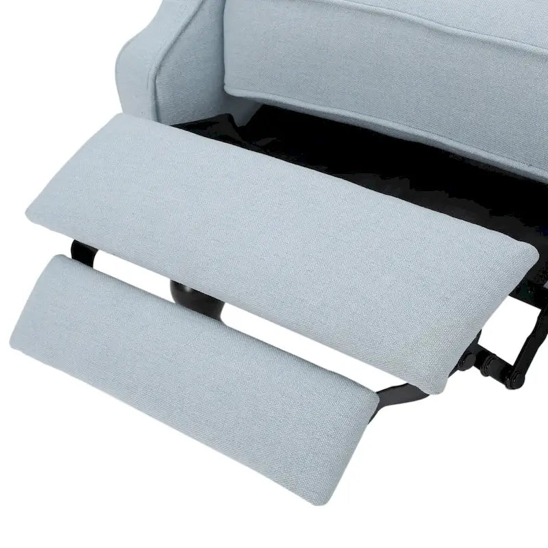 Sillón reclinable tapizado multicolor con respaldo reclinable, juego de 2