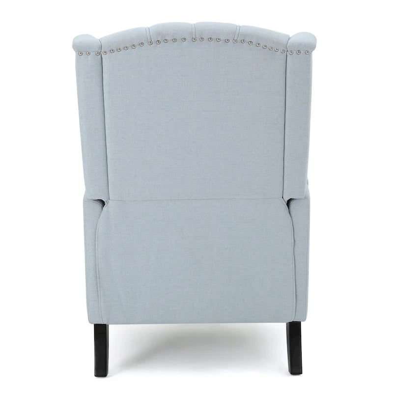 Sillón reclinable tapizado multicolor con respaldo reclinable, juego de 2