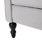 Sillón reclinable tapizado multicolor con respaldo reclinable, juego de 2