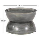 Mesa de centro con reloj de arena Minkler Iron de Christopher Knight Home