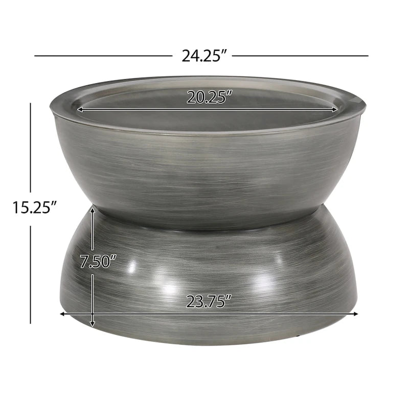 Mesa de centro con reloj de arena Minkler Iron de Christopher Knight Home