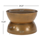 Mesa de centro con reloj de arena Minkler Iron de Christopher Knight Home