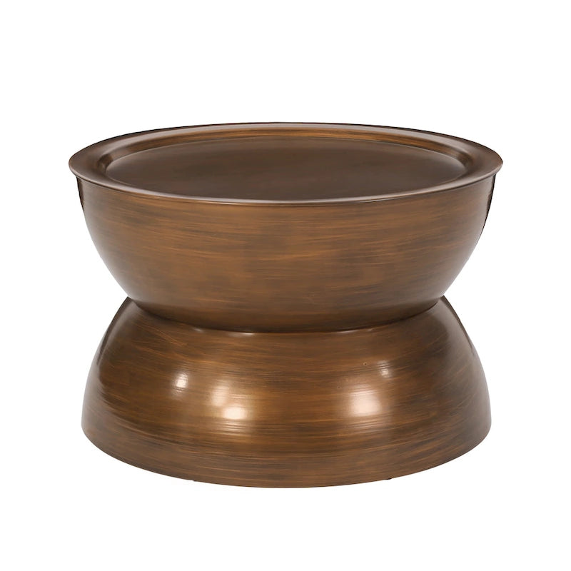 Mesa de centro con reloj de arena Minkler Iron de Christopher Knight Home