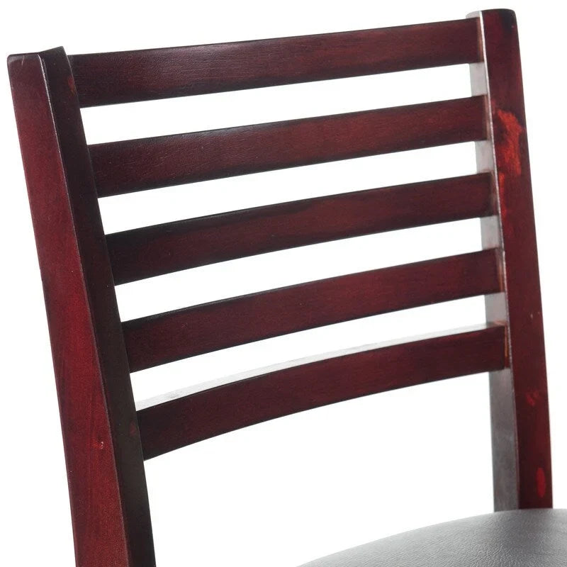 Taburete de bar Espresso Ladder Back, individual, marrón oscuro