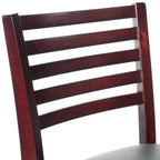 Taburete de bar Espresso Ladder Back, individual, marrón oscuro
