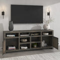 Mueble de TV/Consola rústico de madera de granero de 84 pulgadas, para televisores de hasta 95 pulgadas
