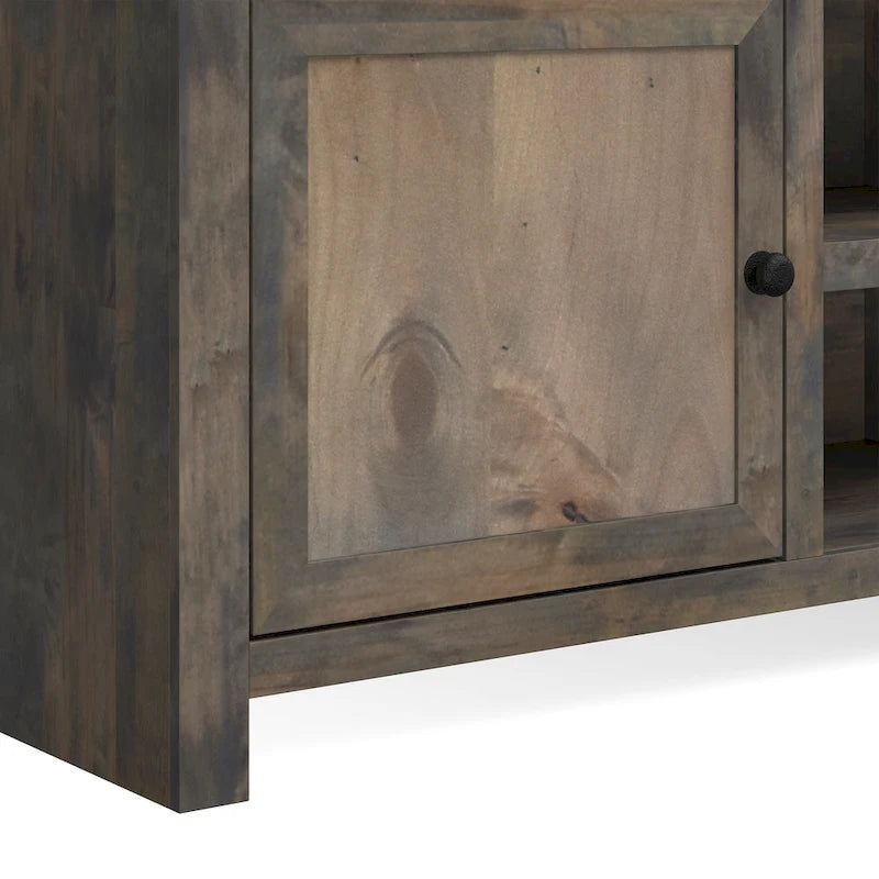 Mueble de TV/Consola rústico de madera de granero de 84 pulgadas, para televisores de hasta 95 pulgadas