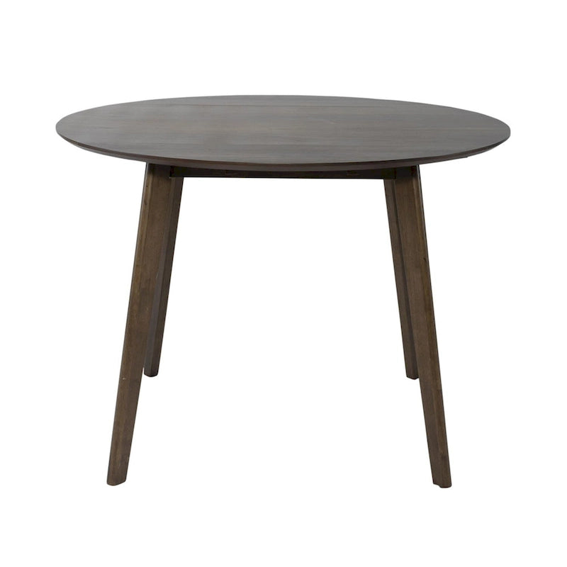 Juego de mesa de comedor de nogal con hojas abatibles para 2 personas – 3 piezas