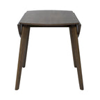 Juego de mesa de comedor de nogal con hojas abatibles para 2 personas – 3 piezas