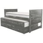 Cama doble multicolor con nido y 3 cajones de almacenamiento, para 2 personas