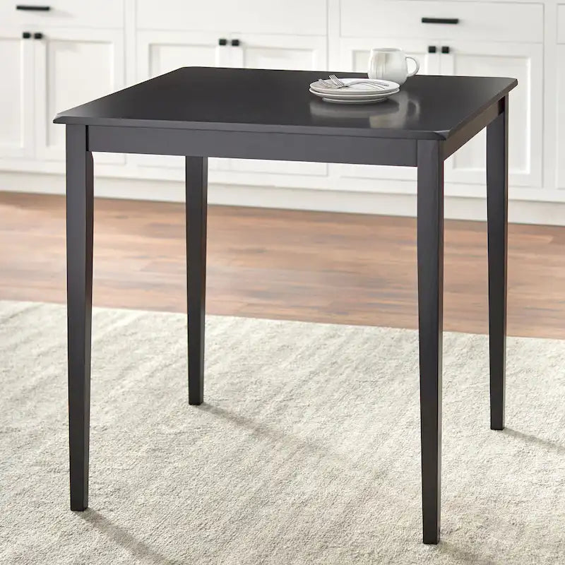 Mesa de comedor estilo Shaker de altura de mostrador en roble miel/negro/espresso, para 2 a 4 personas