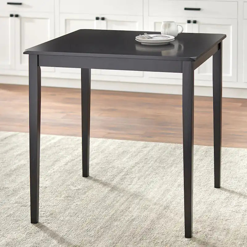 Mesa de comedor estilo Shaker de altura de mostrador en roble miel/negro/espresso, para 2 a 4 personas