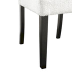Sillas de comedor modernas blancas y negras, tapizadas, juego de 2