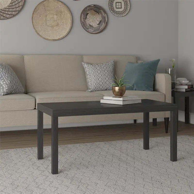 Mesa de centro rectangular – Natural / Espresso / Roble Negro / Roble Rústico / Blanca