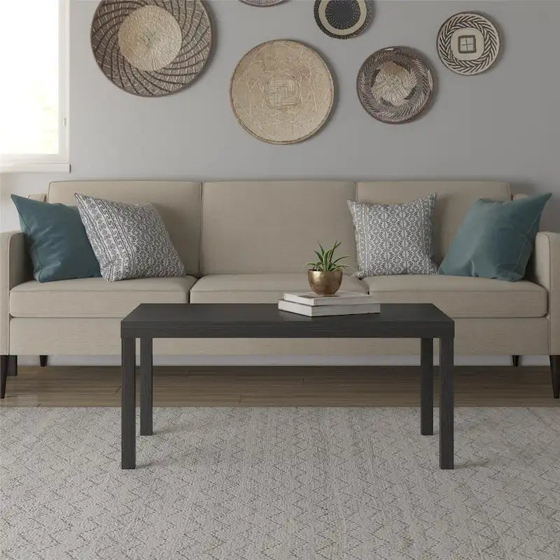 Mesa de centro rectangular – Natural / Espresso / Roble Negro / Roble Rústico / Blanca