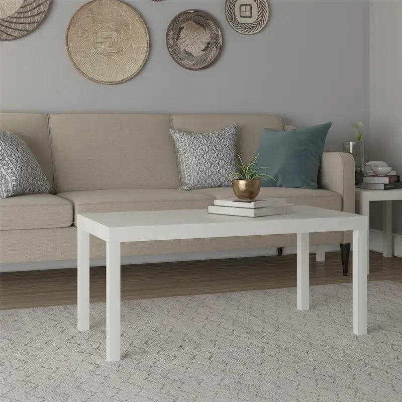 Mesa de centro rectangular – Natural / Espresso / Roble Negro / Roble Rústico / Blanca