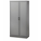 Armario de despensa alto de 2 puertas gris carbón/nogal/blanco – 1 persona