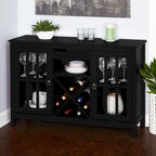 Aparador de vino con puerta de cristal moderna rojo/negro/blanco antiguo