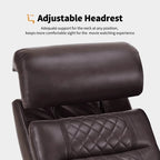 Sofá biplaza reclinable eléctrico, negro/gris/marrón, polipiel, estilo moderno, para 2 personas