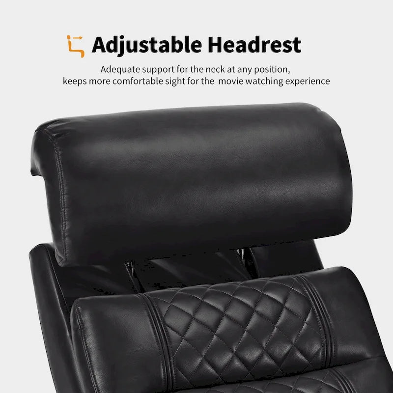 Sofá biplaza reclinable eléctrico, negro/gris/marrón, polipiel, estilo moderno, para 2 personas