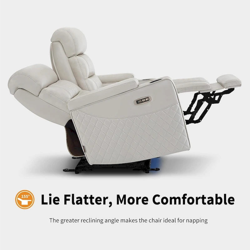 Sofá biplaza reclinable eléctrico, negro/gris/marrón, polipiel, estilo moderno, para 2 personas