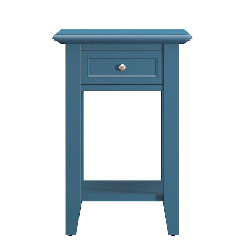 Mesa auxiliar de 1 cajón multicolor con estación de carga, para 1